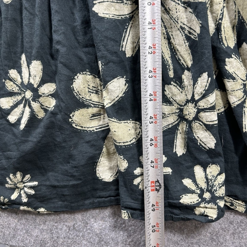 Natural Life Adele Boho Floral Tiered Maxi Dress Women's Large Black Tan Boho - Picture 6 of 7